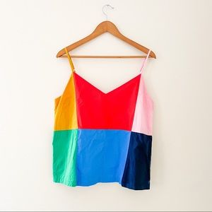 Stelen Color Block Tank Top, Size Large